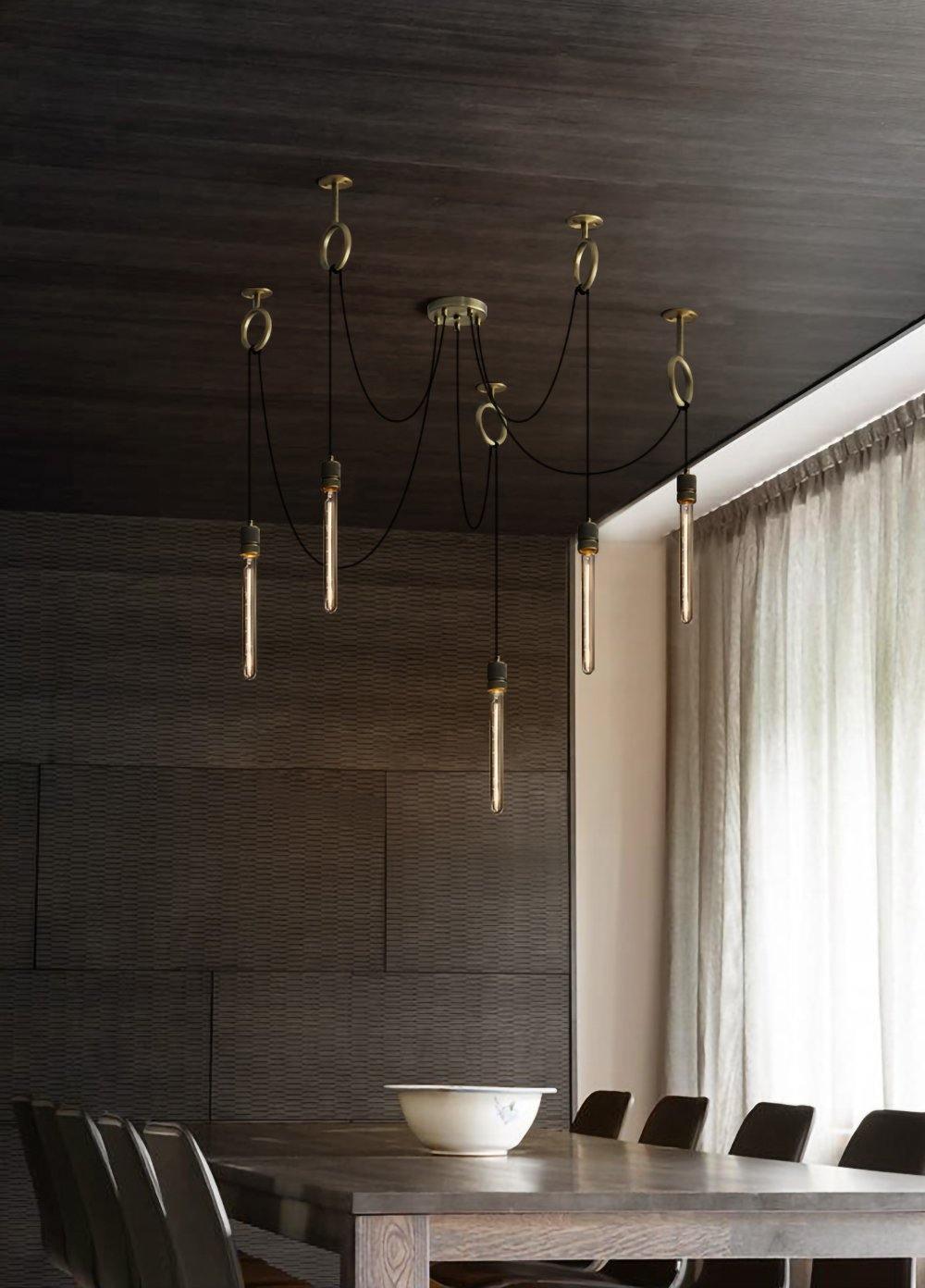Industrial Spider Chandelier | Customizable Metal Pendant Light with 3-5-8 Heads for Indoor Use