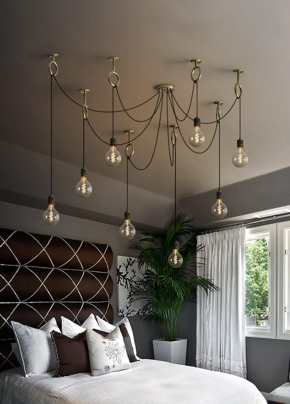 Industrial Spider Chandelier | Customizable Metal Pendant Light with 3-5-8 Heads for Indoor Use