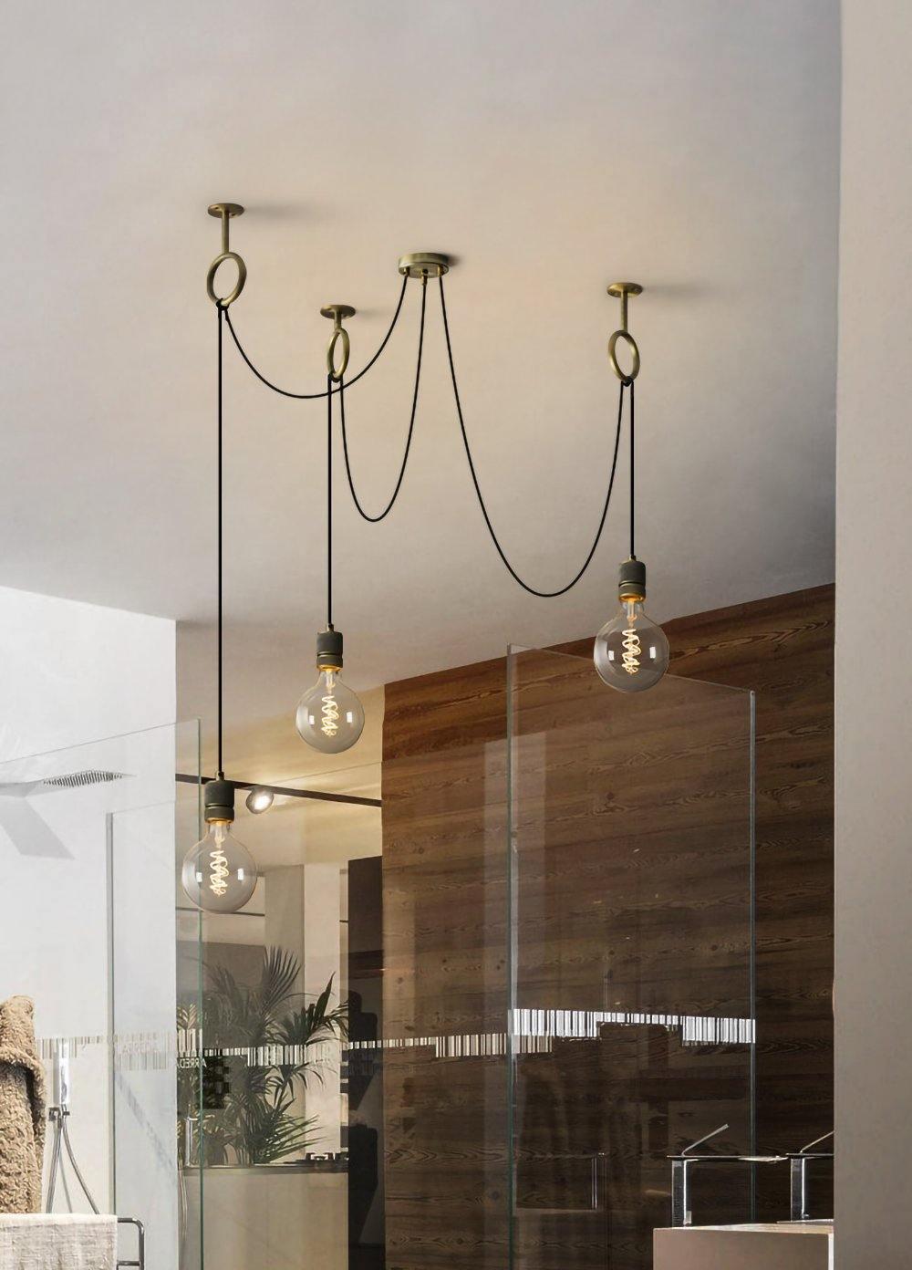 Industrial Spider Chandelier | Customizable Metal Pendant Light with 3-5-8 Heads for Indoor Use