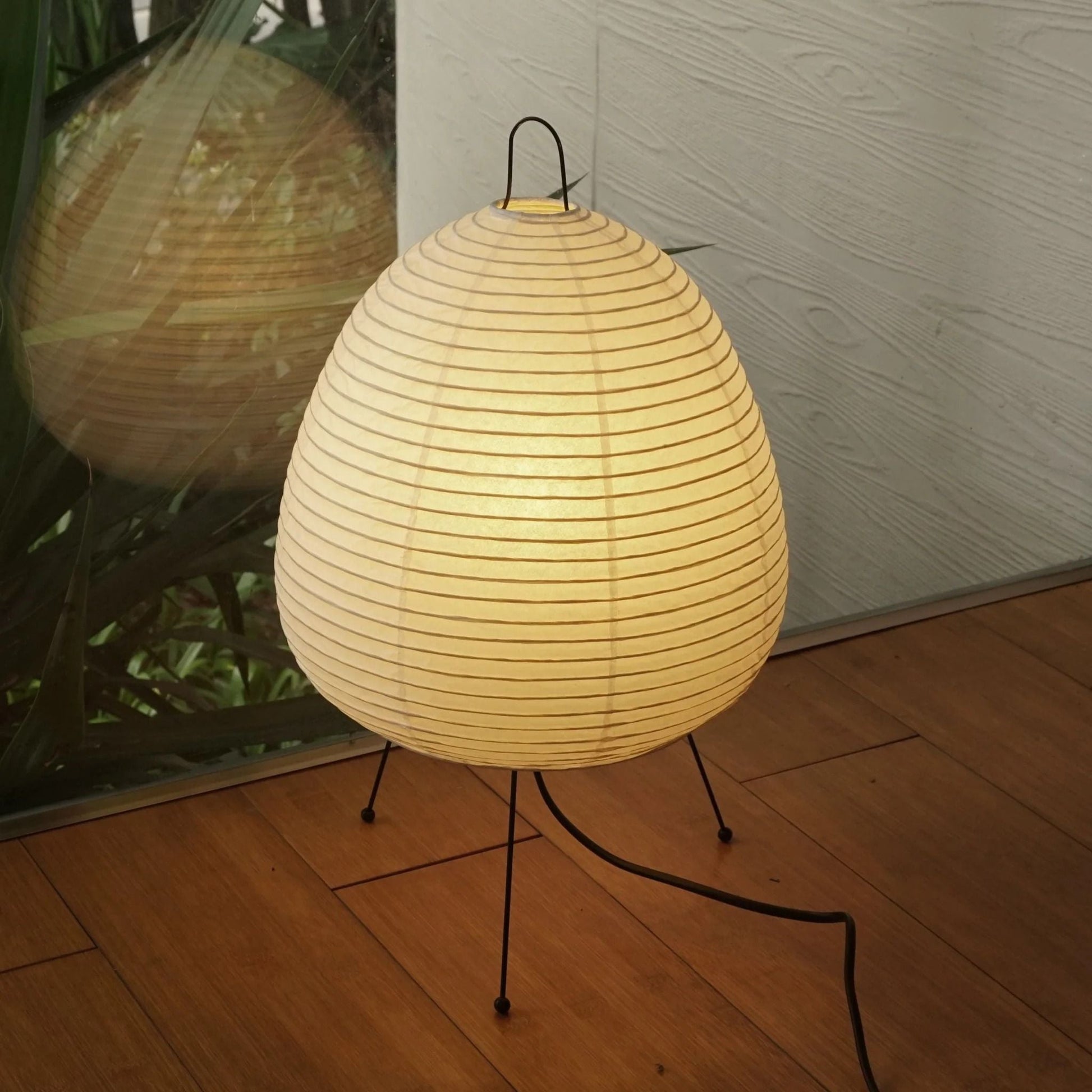 Japanese Paper Table Lamp - Minimalist Design for Living Room & Bedroom Lighting