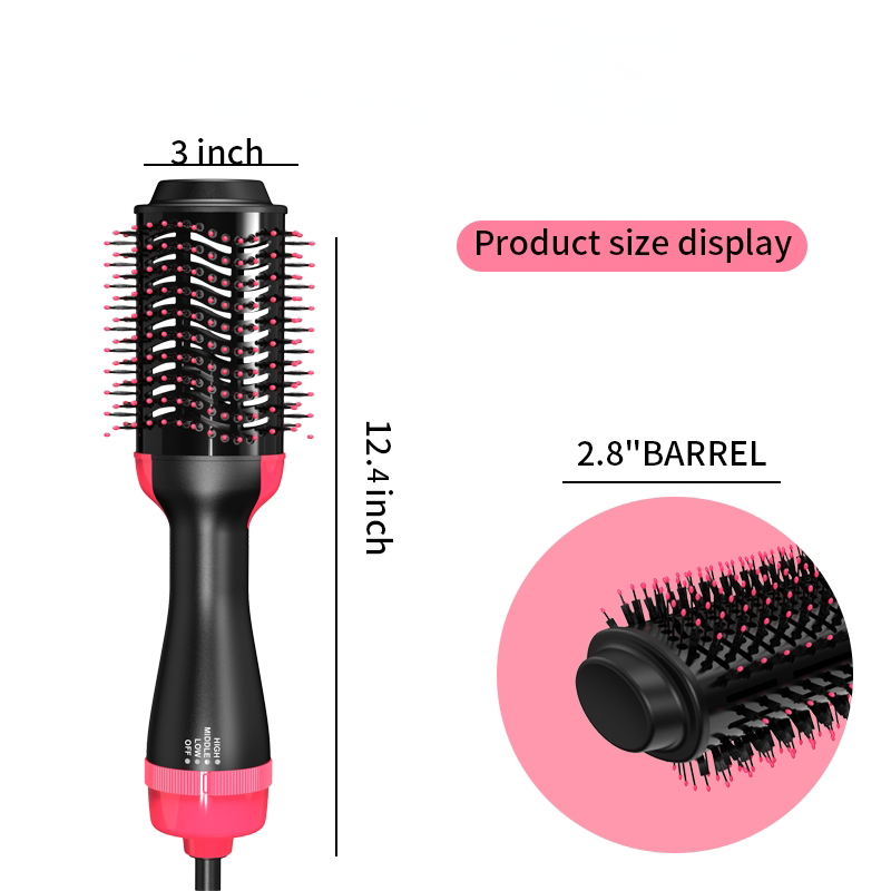 Pro Straightening Brush: Hair Pressing Brush & Flat Brush Hair Straightener Combo - Achieve Salon-Quality Smoothnes