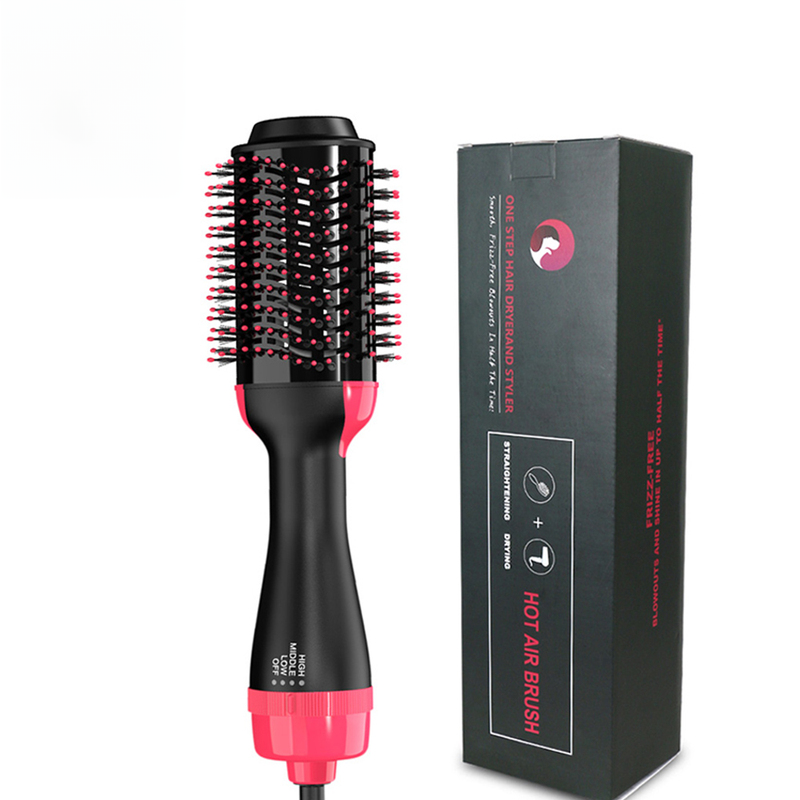 Pro Straightening Brush: Hair Pressing Brush & Flat Brush Hair Straightener Combo - Achieve Salon-Quality Smoothnes