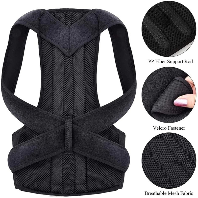 AlignBack Posture Corrector for hunchback: Effective Brace for Correcting Poor Posture & Relieving Hunchback Transform Your Posture