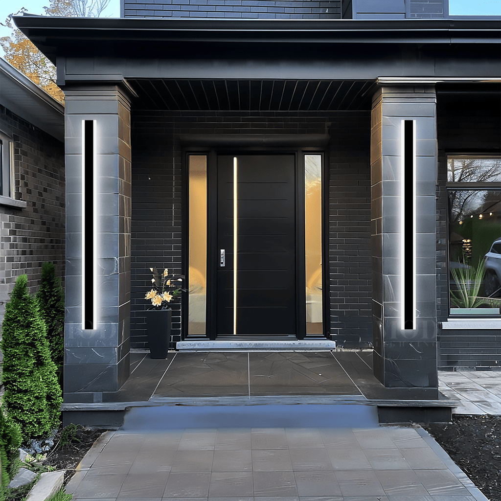 Modern Outdoor LED Wall Light | Dimmable, Weather-Resistant & Anti-Corrosion Sconce with 3 Color Modes for Home Exterior