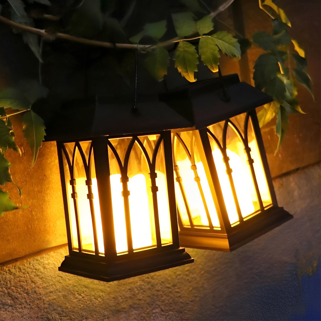 LED Portable Solar Lantern - Waterproof Intelligent Outdoor Light for Camping & Garden Use