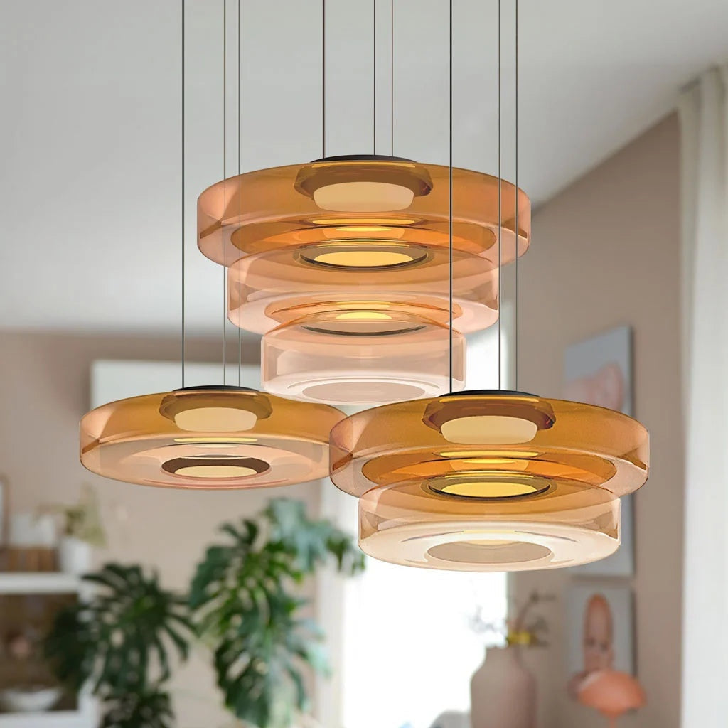 Nordic Postmodern Glass Pendant Light Fixture - Modern Hanging Lamp for Dining Room & Kitchen Lighting