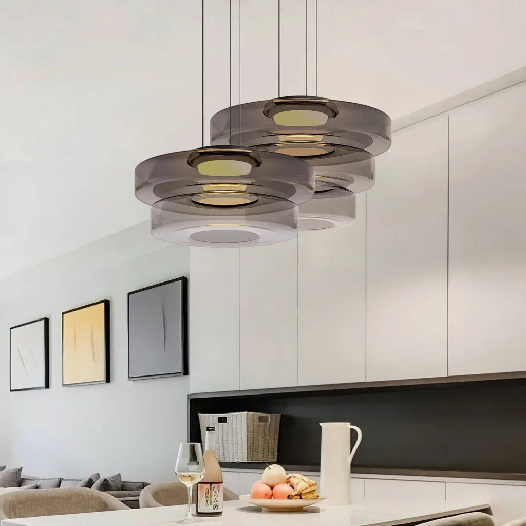 Nordic Postmodern Glass Pendant Light Fixture - Modern Hanging Lamp for Dining Room & Kitchen Lighting