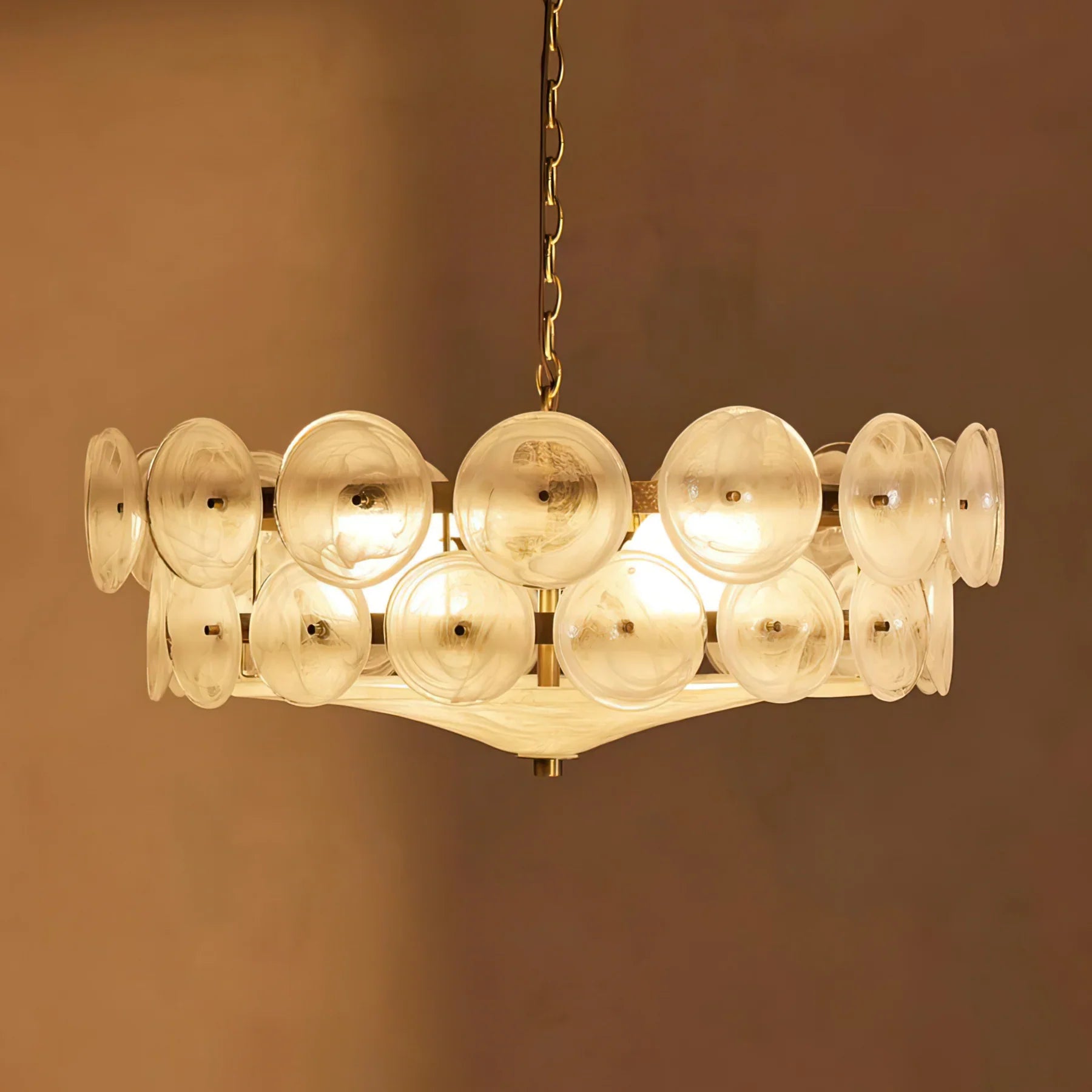 LED Chandelier Light Fixture - Modern Crystal Design for Living Room & Dining Room Decor