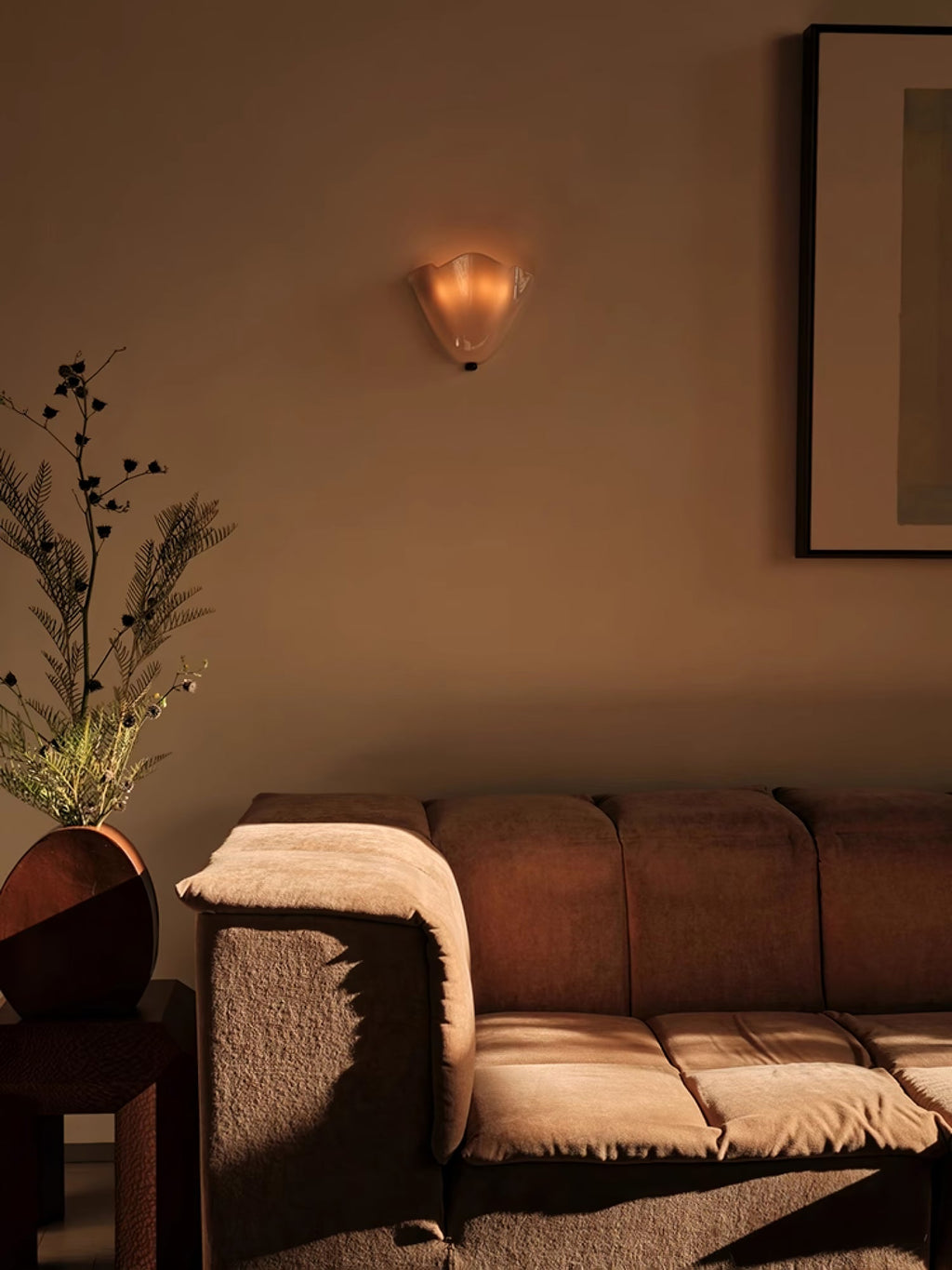 Petalia Wall Light | Soft Curves, Translucent Finish & Ambient Glow for Hallways, Bedrooms & Living Rooms