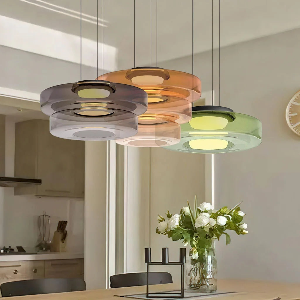 Nordic Postmodern Glass Pendant Light Fixture - Modern Hanging Lamp for Dining Room & Kitchen Lighting