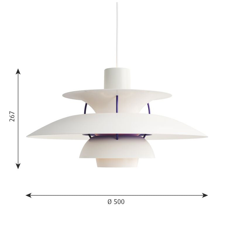 PH 5 Pendant Lamp - Modern Scandinavian Design Light Fixture for Dining Room & Living Space