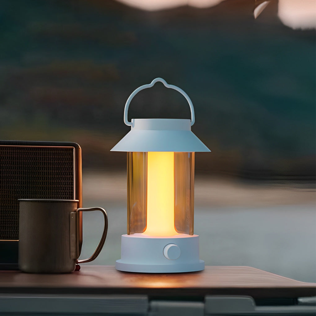 Portable Waterproof Dimmable LED Lantern - USB Rechargeable Outdoor Light for Camping & Emergency Use