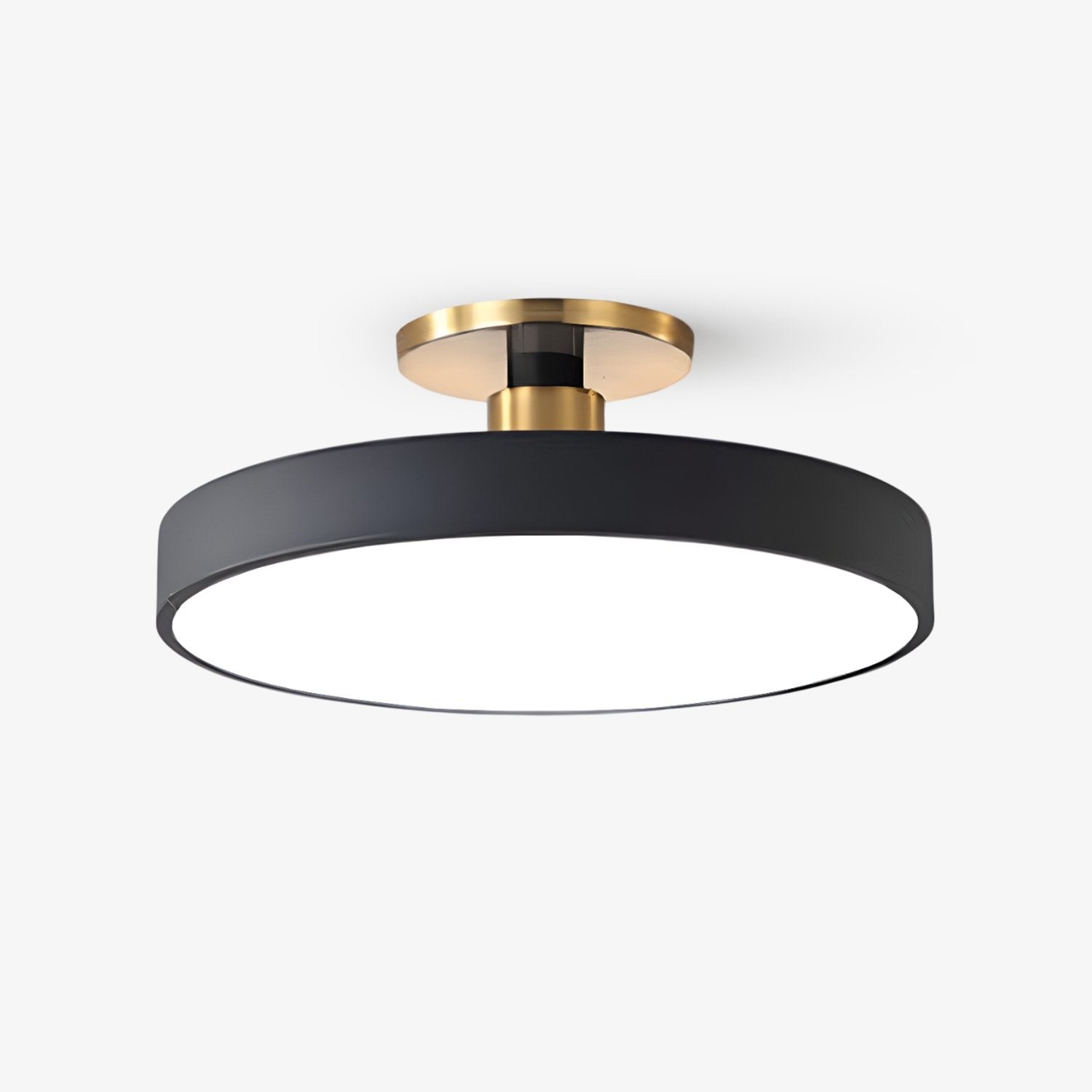 LED Flush Mount Ceiling Lamp - Modern Isla Design with Soft White Light for Living Room & Hallway Illumination