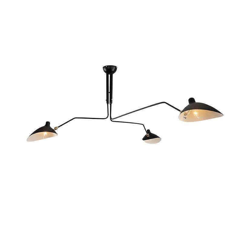 Three Arm Ceiling Light | Metal & Aluminum, Indoor Use for Modern Home Decor