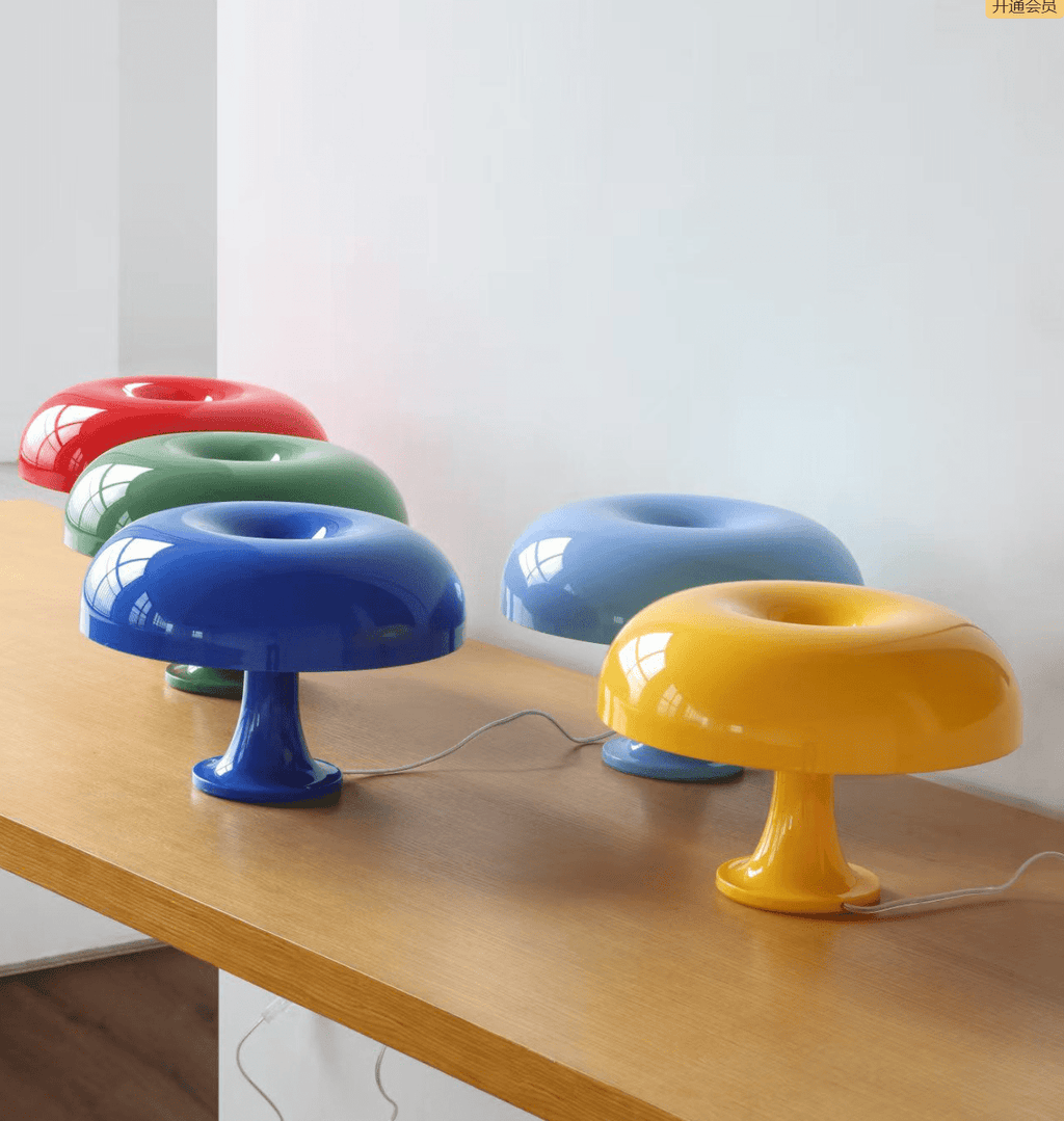 Mushroom Table Lamp | Playful ABS Design with LED Bulb for Home and Office Decor