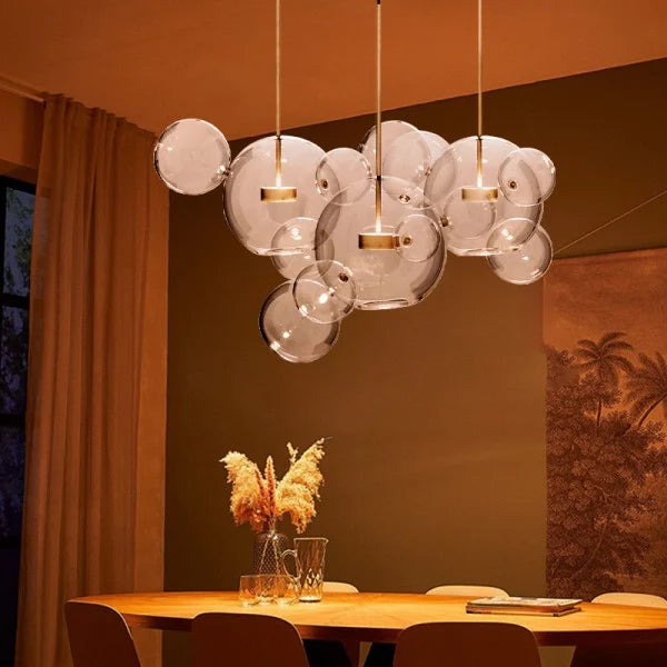 LED Chandelier Light Fixture - Modern Crystal Design for Dining Room & Living Room Decor