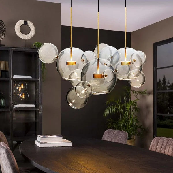 LED Chandelier Light Fixture - Modern Crystal Design for Dining Room & Living Room Decor