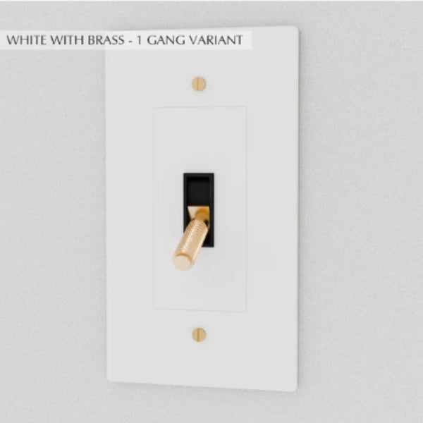 Solid Brass Toggle Light Switch | 1–4 Gang, UL Listed, Premium Durable Design