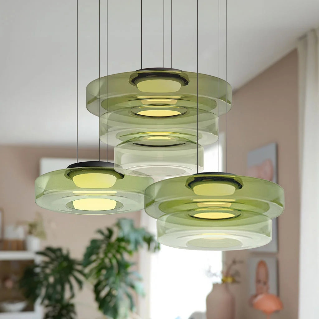 Nordic Postmodern Glass Pendant Light Fixture - Modern Hanging Lamp for Dining Room & Kitchen Lighting