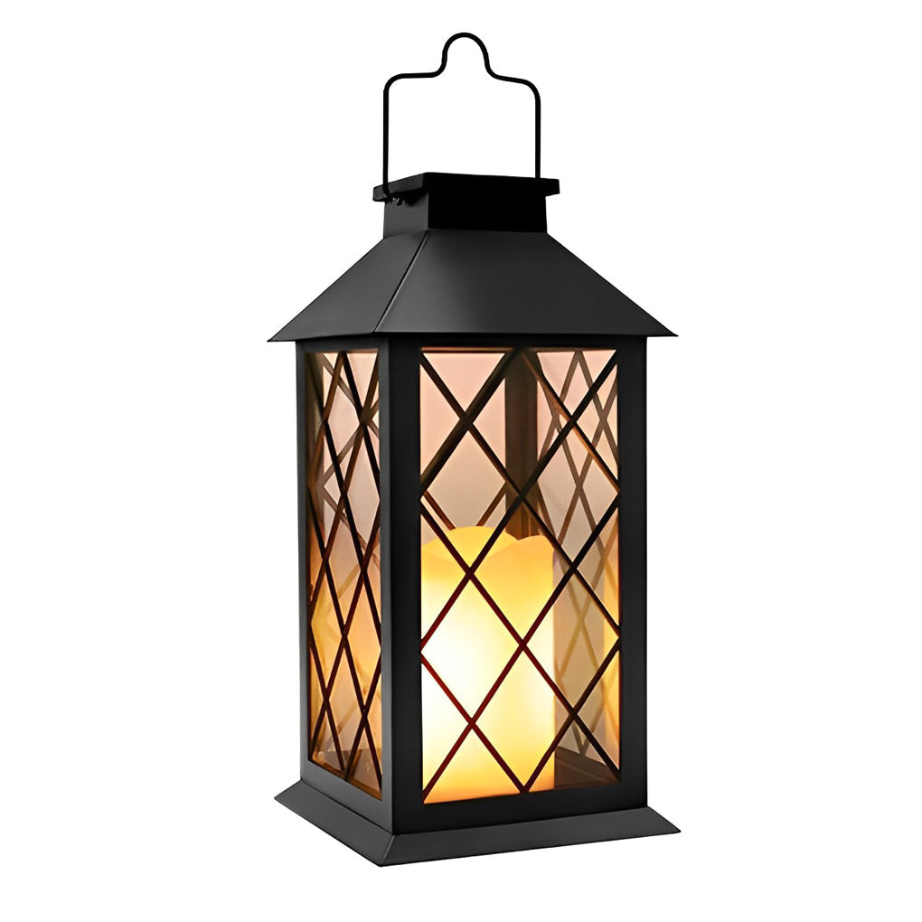 LED Portable Solar Lantern - Waterproof Intelligent Outdoor Light for Camping & Garden Use