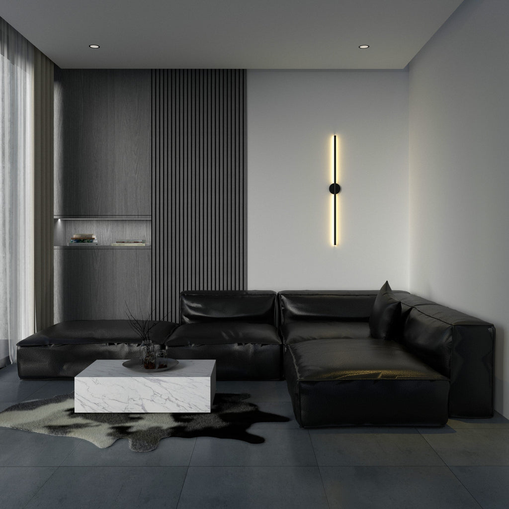 LED Round Wall Sconce Light Fixture - Modern Design for Living Room, Hallway & Bedroom Lighting