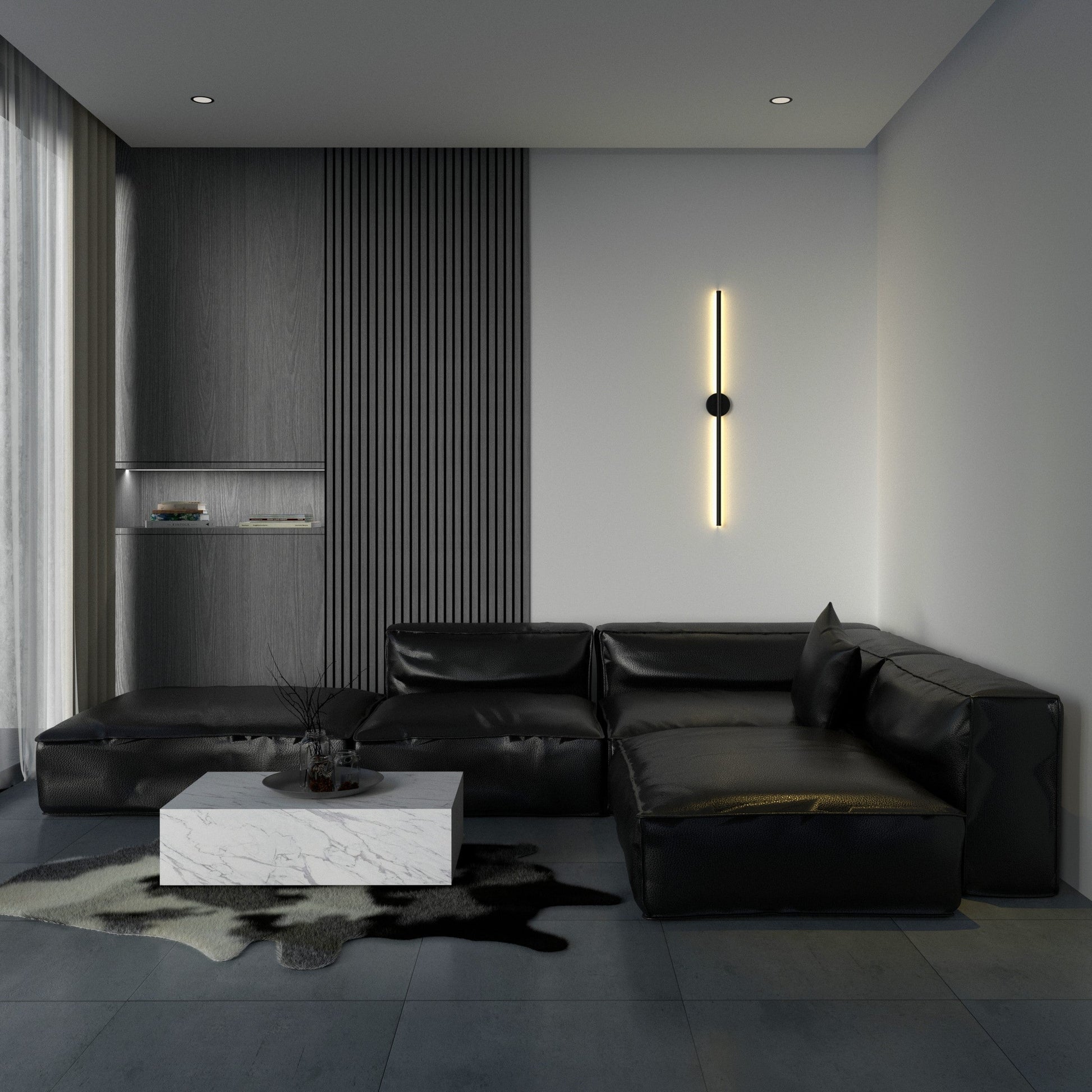LED Round Wall Sconce Light Fixture - Modern Design for Living Room, Hallway & Bedroom Lighting