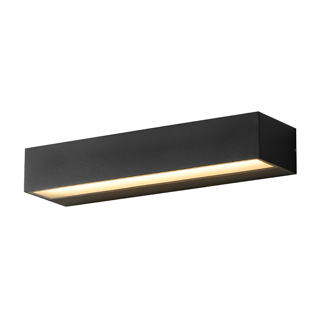 LED Waterproof Outdoor Wall Washer Light - Black Minimalist Strip Design for Garden, Patio & Exterior Lighting