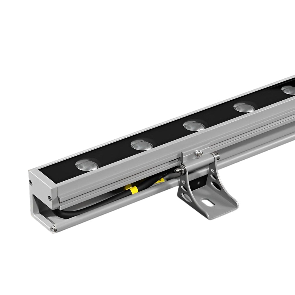 LED Linear Up Outdoor Wall Washer Lights - Adjustable Landscape Lamp with Baffle for Garden & Patio Illumination