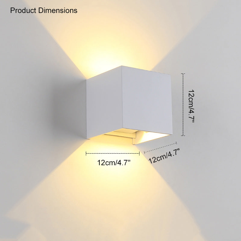 LED Outdoor Up Down Wall Light Fixture - Waterproof Sconce for Patio, Garden & Entryway Lighting