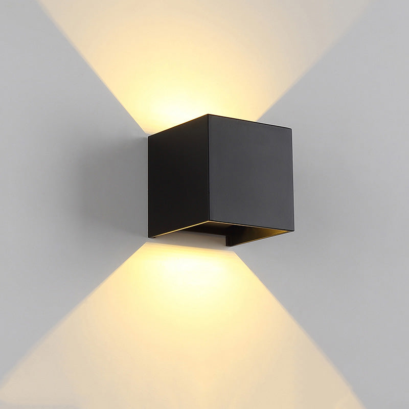 LED Outdoor Up Down Wall Light Fixture - Waterproof Sconce for Patio, Garden & Entryway Lighting