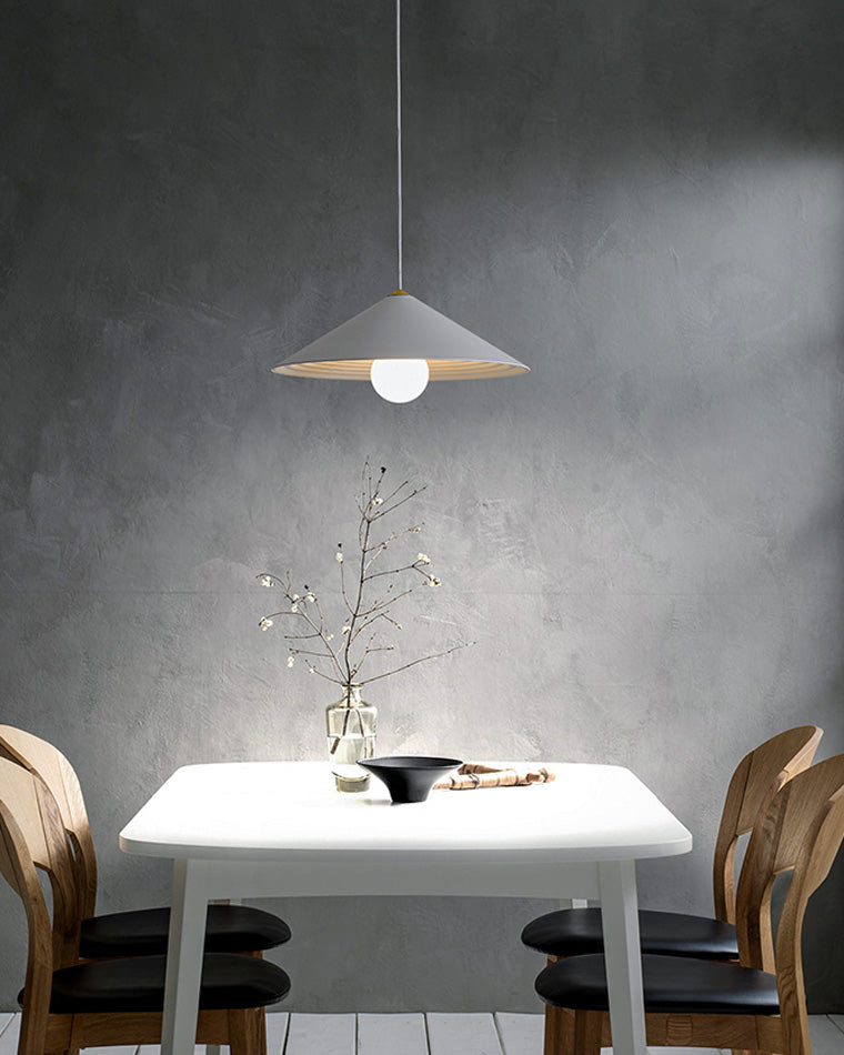 Cone Counterweight Pulley Swag Pendant Lamp - Adjustable Lighting Fixture for Home Decor & Dining Areas