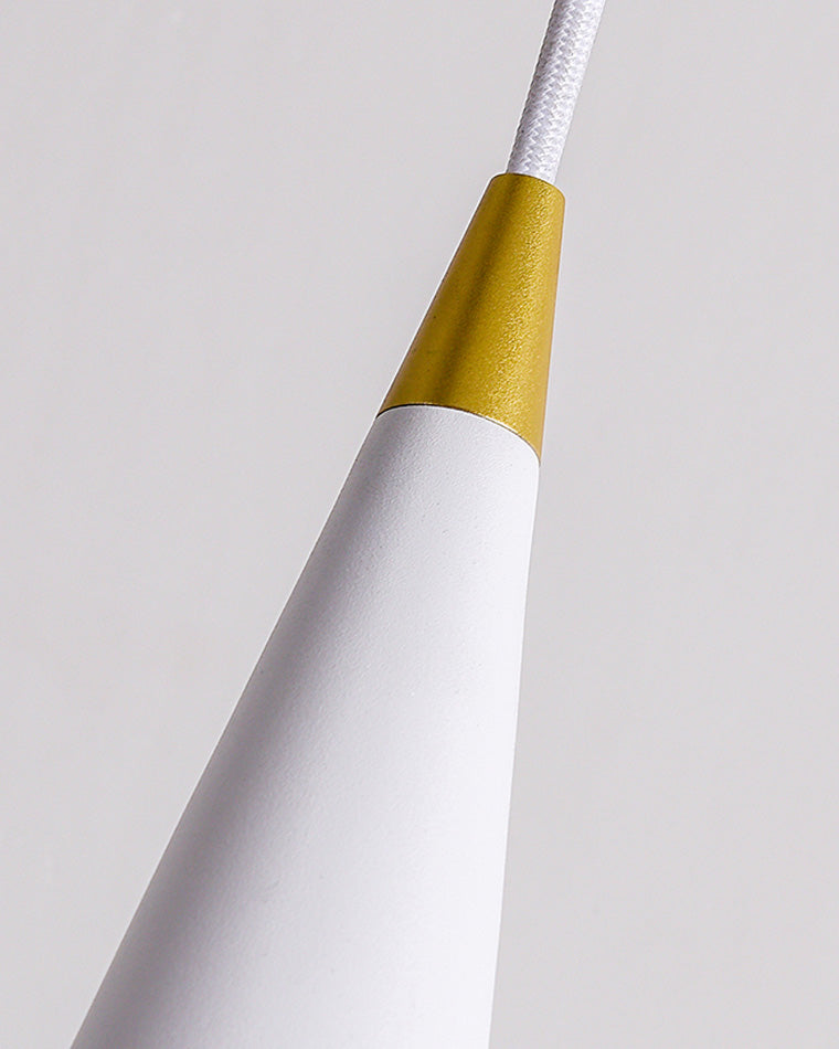 Cone Counterweight Pulley Swag Pendant Lamp - Adjustable Lighting Fixture for Home Decor & Dining Areas