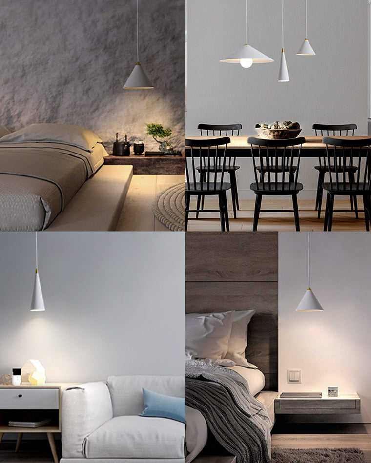 Cone Counterweight Pulley Swag Pendant Lamp - Adjustable Lighting Fixture for Home Decor & Dining Areas