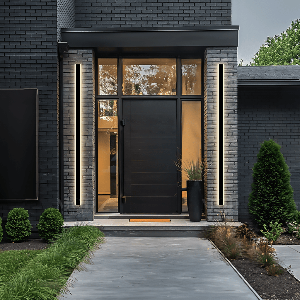 Modern Outdoor LED Wall Light | Dimmable, Weather-Resistant & Anti-Corrosion Sconce with 3 Color Modes for Home Exterior