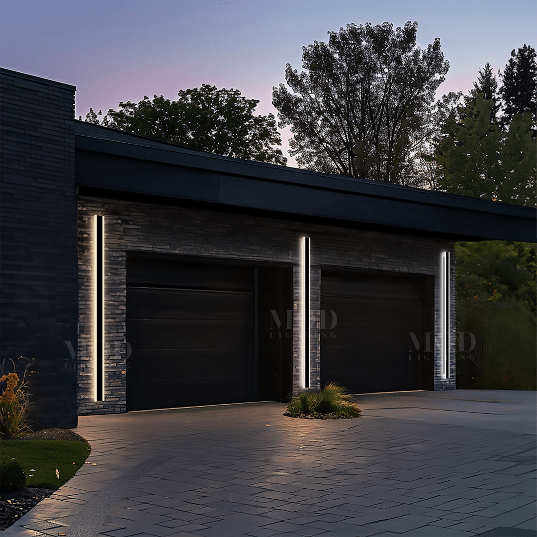 Modern Outdoor LED Wall Light | Dimmable, Weather-Resistant & Anti-Corrosion Sconce with 3 Color Modes for Home Exterior