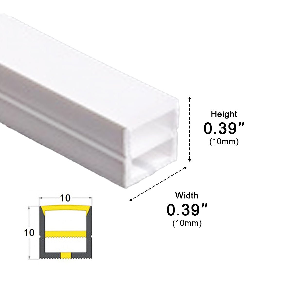 24V Waterproof Outdoor Recessed LED Linear Light for Stair Lighting & DIY Projects