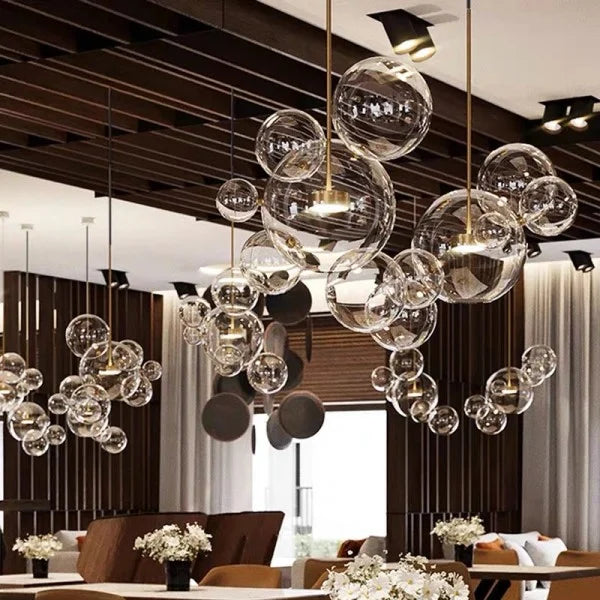 LED Chandelier Light Fixture - Modern Crystal Design for Dining Room & Living Room Decor