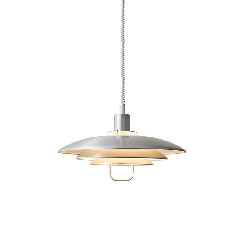 Danish Rise and Fall Pendant Light - Adjustable Height Fixture for Dining Room & Kitchen Lighting