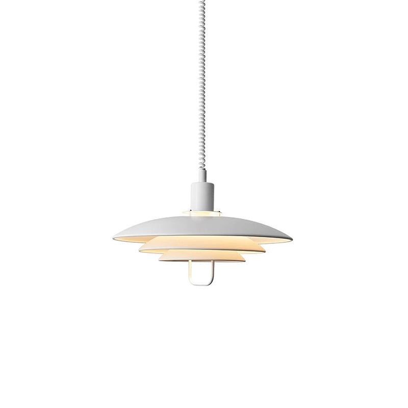 Danish Rise and Fall Pendant Light - Adjustable Height Fixture for Dining Room & Kitchen Lighting