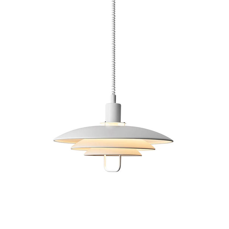 Danish Rise and Fall Pendant Light - Adjustable Height Fixture for Dining Room & Kitchen Lighting