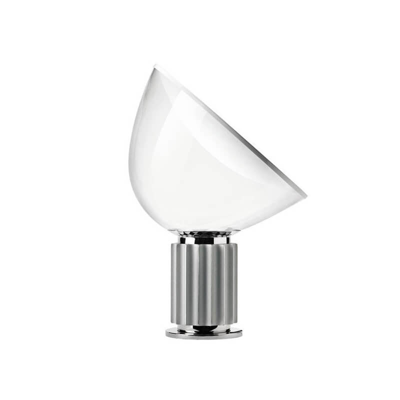 LED Table Lamp - Adjustable Height with Glass Shade - Modern Lighting for Living Room & Office Use