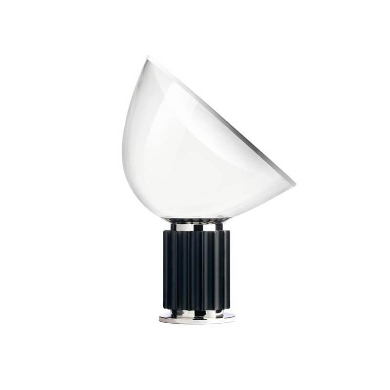LED Table Lamp - Adjustable Height with Glass Shade - Modern Lighting for Living Room & Office Use