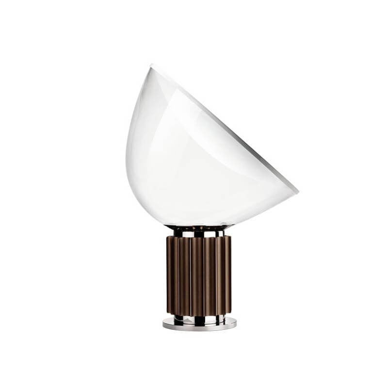 LED Table Lamp - Adjustable Height with Glass Shade - Modern Lighting for Living Room & Office Use