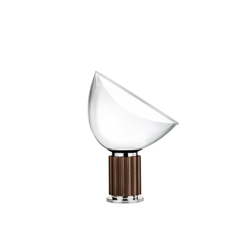 LED Table Lamp - Adjustable Height with Glass Shade - Modern Lighting for Living Room & Office Use