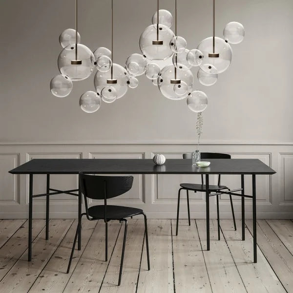 LED Chandelier Light Fixture - Modern Crystal Design for Dining Room & Living Room Decor