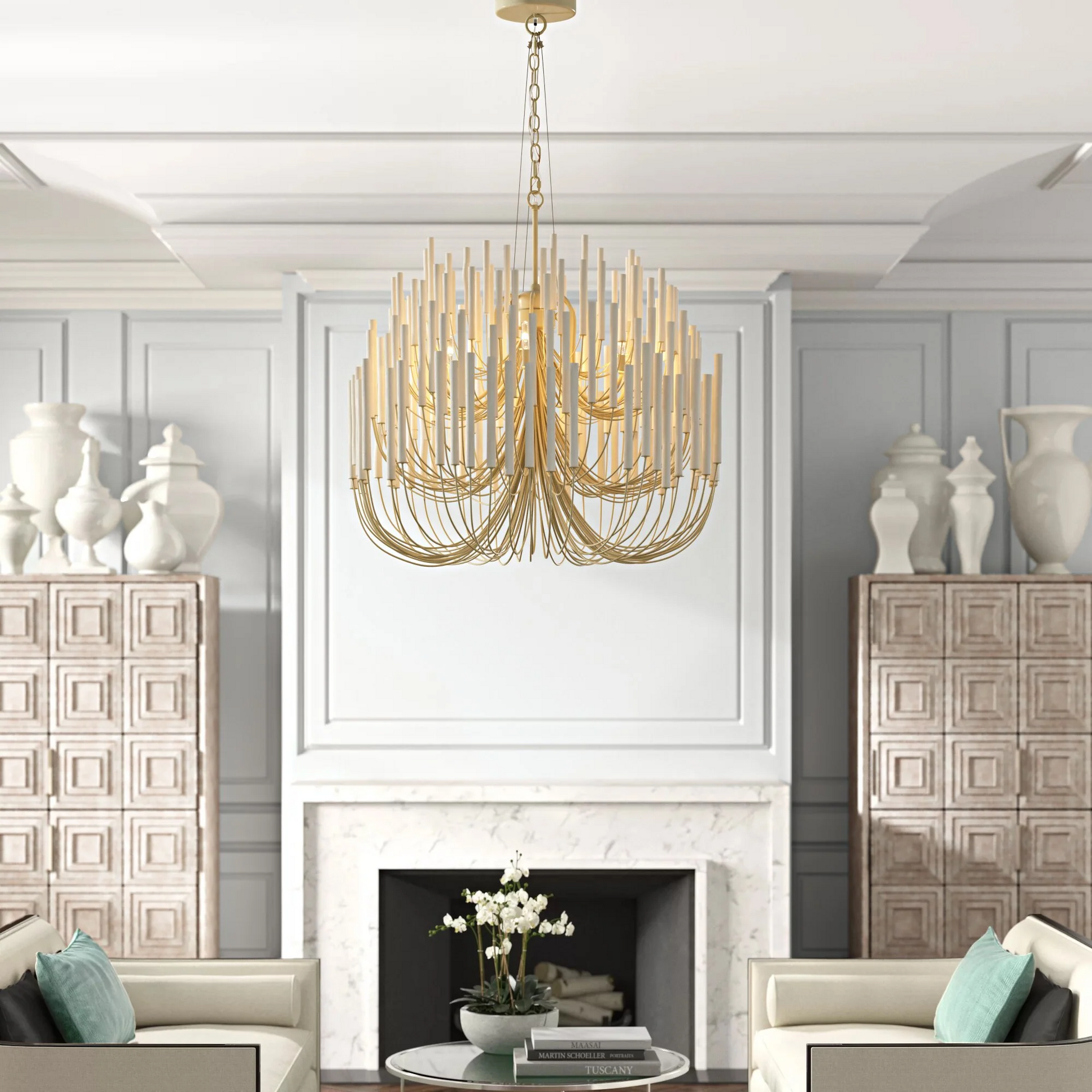 LED Twiggy Chandelier Light Fixture - Modern Branch Design for Dining Room & Living Room Decor