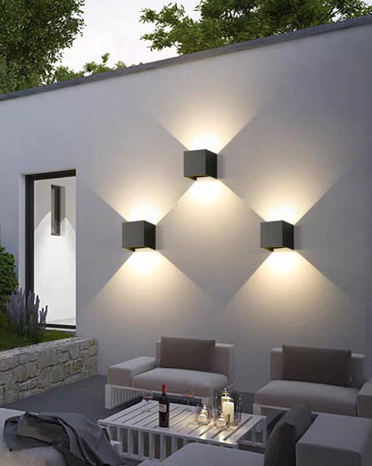 LED Outdoor Up Down Wall Light Fixture - Waterproof Sconce for Patio, Garden & Entryway Lighting