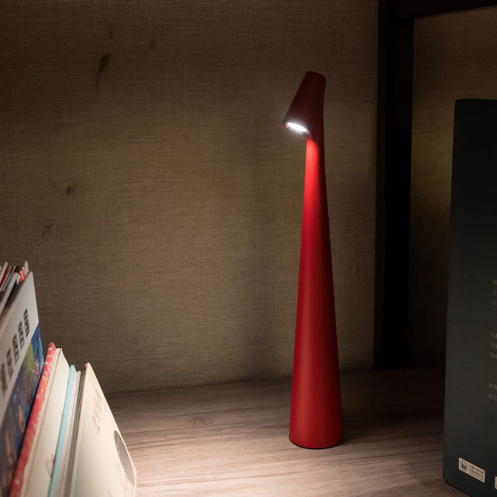 Sculpting Table Lamp with Adjustable Shade - Modern Design for Home Office & Living Room Lighting