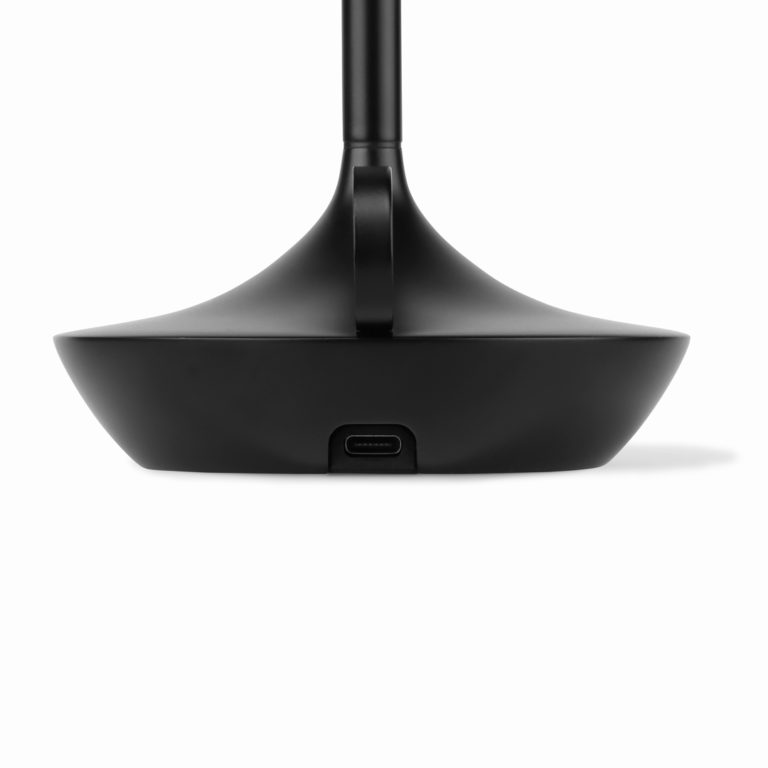 Rechargeable Table Lamp with Wick Type Design - Modern Gray Fixture for Indoor & Outdoor Use