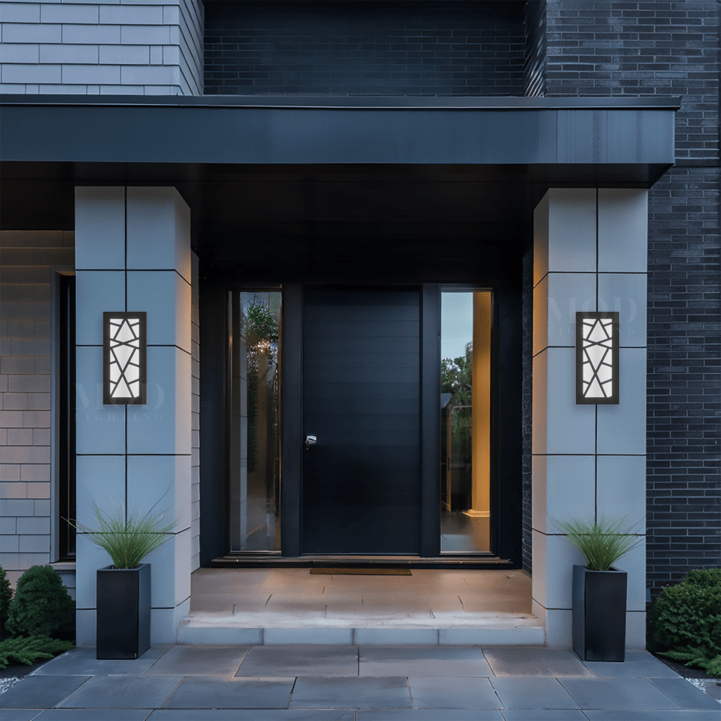 Outdoor LED Light Fixture | Sleek Modern Design, Warm White Glow & Multiple Sizes for Garden, Entryway or Yard